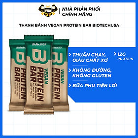 Thanh Bánh Vegan Protein Bar BiotechUSA – Hộp 20 Thanh