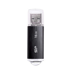 USB 2.0 16GB Silicon Power U02 tốc độ chuẩn (Đen) - Hàng Chính Hãng