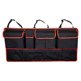 Hanging Trunk Organizer Bag Pockets Portable Fits for Truck Auto Garage Accessories