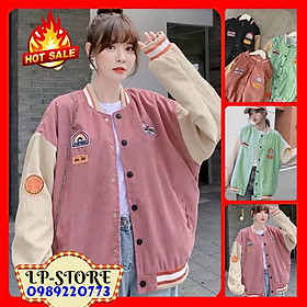 Áo Khoác Kaki Nam Nữ Unisex Vải Nhung Thêu Sicker 4 Màu Cực Hot - Kèm DEAL Sốc