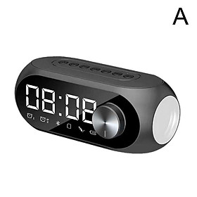 Đèn LED Loa Bluetooth Không Dây Đồng Hồ Báo Thức Nhà Phòng Đồng Hồ Đài FM Phát Thẻ TF Trang Trí Đồng Hồ Báo Thức Âm Nhạc Aux F3I4 Color: C