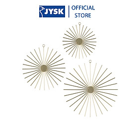 Mua Trang trí gắn tường | JYSK Stellan | kim loại | màu vàng | DK15cm/DK20cm/DK25cm