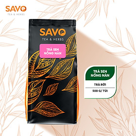 Trà Sen Nồng Nàn SAVO Tea nguyên liệu pha chế túi 500g | SAVO Tea & Herbs Nước Trà Chè Sen