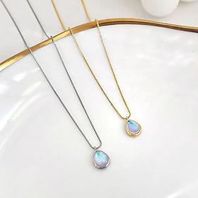 Dây Chuyền Bạc | Dây Chuyền Bạc Nữ S925 Hình Giọt Nước DB2475 Bảo Ngọc Jewelry