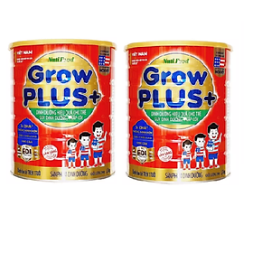 (Date 9/2024) Combo 2 Hộp Nutifood GrowPLUS+ Đỏ 1500 Gr : sữa dành cho trẻ từ 1- 10 tuổi bị suy dinh dưỡng thấp còi