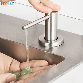 Vòi bơm hút nước rửa chén Inox 304 có bình 500ml Hobby home decor NRC7