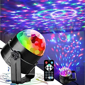 Mua Đèn LED vũ trường xoay 7 màu cảm ứng nhạc mini có remote điều chỉnh  đèn sân khấu