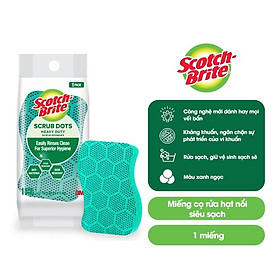 Mua  Gift  Miếng rửa chén hạt nổi siêu sạch Scotch-Brite 3M đa năng  mút hạt nổi kháng khuẩn  không bám cặn bẩn gây mùi  dễ vệ sinh