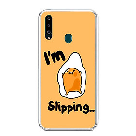 Ốp lưng điện thoại Samsung Galaxy A20S - Silicon dẻo - 0024 LAZYEGG05 - Hàng Chính Hãng