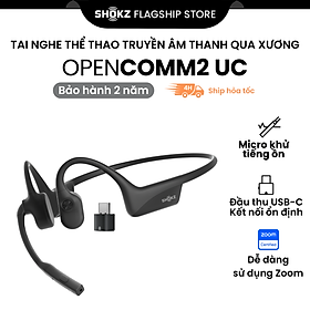 Tai nghe Bluetooth truyền âm thanh qua xương Shokz OPENCOMM2/OPENCOMM2 UC - Hàng Chính Hãng