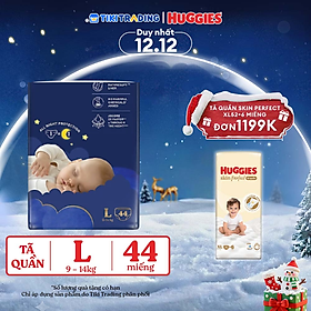 Tã quần Huggies Naturemade ban đêm L 44 miếng
