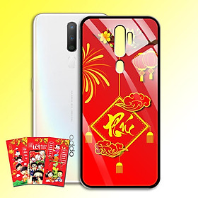 Ốp Lưng Kính Cường Lực cho điện thoại Oppo A5 2020 - 0382 7972 PHUC04 - Tặng kèm bao lì xì Chúc Mừng Năm Mới - Hàng Chính Hãng