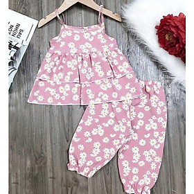 Bộ hai dây lửng Hoa Cúc bé gái từ 1-8 tuổi