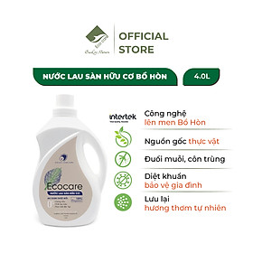 Nước lau sàn Hữu cơ Ecocare đuổi muỗi tinh dầu Quế 4000ml