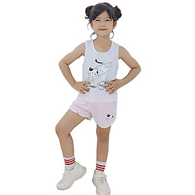 Bộ Thun Cotton Bé Gái từ 1-6 Tuổi MEEJENA Đồ Bộ Bé Gái 100% cotton 4C - 639