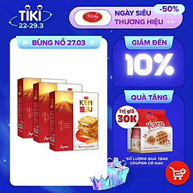 Combo 3 Hộp Bánh quy Richy KenJu giòn kem dẻo 310gr - hương vị Nhật