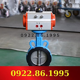 Giá Tốt + Van Bướm Khí Nén D671x Van Bướm Wafer Khí Nén 304 Van Bướm PTFE Thép Không Gỉ DN80 hàng mới