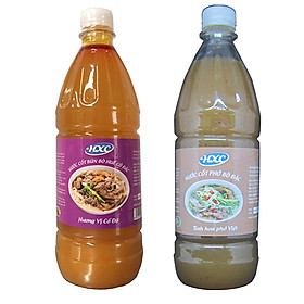 Combo Nước Cốt Phở Bò Cô Đặc 1 kg và Nước Cốt Bún Bò Huế 1 kg