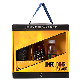 Combo rượu Johnnie Walker Black Label 750ml 40% - kèm nước ép táo