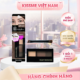 Bột Kẻ Lông Mày Chống Trôi Siêu Mịn Kissme Heavy Rotation (Màu Nâu Tự Nhiên #01)