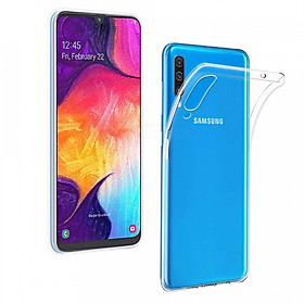 	 Ốp lưng dẻo dành cho Samsung Galaxy A70 hiệu Ultra Thin mỏng 0.6mm chống trầy - Hàng chính hãng