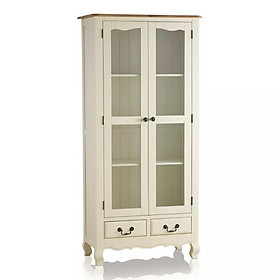 Mua Tủ Trưng Bày 2 Cánh Kính Bella Gỗ Sồi Ibie LSD2BELO - Trắng (90 x 42 cm)