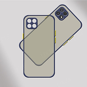 Ốp lưng nhám viền Shield Matte Color bảo vệ camera cho Samsung Galaxy A22 5G - Hàng Nhập Khẩu