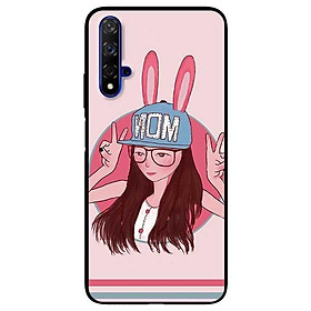 Ốp lưng dành cho Huawei 5t - Mate 20 - Mate 20 Pro mẫu Em Gái Tai Thỏ