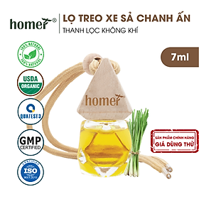 Tinh Dầu Sả Chanh Ấn Homer 100ml - Chính Hãng, Đạt Chuẩn Kiểm Định Cao Cấp - Tinh Dầu Xông Thơm Phòng, Thư Giãn, Khử Mùi hiệu quả