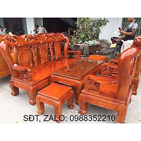 Mua Bộ bàn ghế gỗ phòng khách minh quốc đào gỗ xoan ta