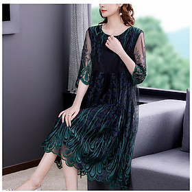 Đầm Thêu Sang Trọng Phong Cách Phương Tây Dự Tiệc VH92 - Hàng Quảng Châu Cao Cấp