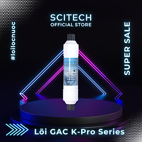 Bộ lõi số 1,2,3,4 K-Pro Series by Scitech (Lõi PP-GAC-CTO-UF) dùng cho máy lọc nước nóng lạnh, máy lọc nước UF - Hàng chính hãng