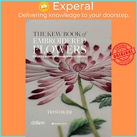 Hình ảnh Sách - The Kew Book of Embroidered Flowers (Folder edition) : 11 Inspiring Project by Trish Burr (UK edition, paperback)