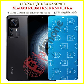 Dán cường lực dẻo nano cho Xiaomi Redmi K50i, K50 Ultra