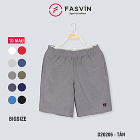  Quần đùi nam Big Size Fasvin D20206.HN cỡ đại vải gió mềm mại co giãn thoải mái