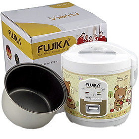 Nồi cơm điện nắp gài 1.8Lit Fujika FJ-CM18, công suất 700W, lồng men chống dính, màu ngẫu nhiên-Hàng chính hãng