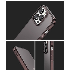 Ốp lưng nhám chống sốc cho iPhone 16 Pro Max, 16 Pro, 16 Plus, iP16 Likgus Fosted Transparent chống bẩn và vân tay - Hàng nhập khẩu