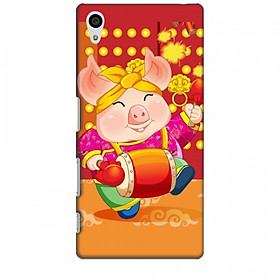 Ốp lưng dành cho điện thoại SONY Z5 Heo Xuân Đánh Trống