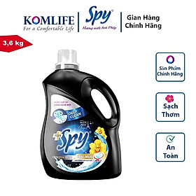 Can nước giặt 3,6 kg SPY màu Vàng - DEEP CLEAN PLUS khử mùi diệt khuẩn