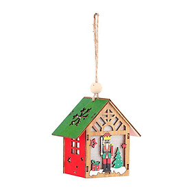 LED Christmas Tree Hanging Decoration Wall Door Night Light House Shaped Ornament Thanksgiving Day Wedding Decoration