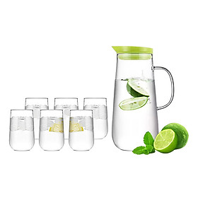 Bộ bình 6 ly thủy tinh Samadoyo Na623 1250ml