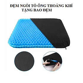 Hình ảnh Đệm Ngồi tổ ông silicon 2 Lớp 3D Thoáng Khí, Nệm Ngồi Ghế Văn Phòng, ô tô (tặng bọc đệm) GD633-DemToOng