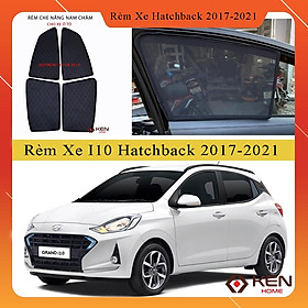 [ I10 hatchback 2017 - 2021 ] Rèm che nắng ô tô nam chuẩn form 4 miếng loại 1 giá sỉ