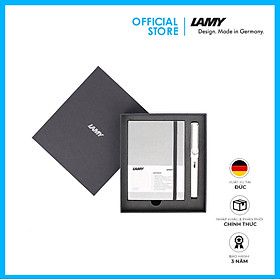 Gift Set Lamy Notebook A6 Softcover Grey + Lamy Safari White - GSA6-Sa0016