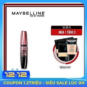 Mascara Dài Mi và Cong Mi Maybelline New York Hyper Curl Waterproof Chuốt Mi Đen Không Lem Không Trôi 9.2ml