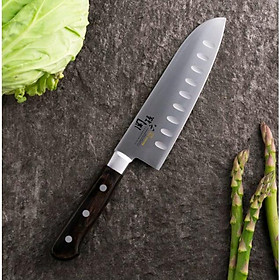 Mua KAI - Dao làm bếp Seki Magoroku Benifuji - Dao Santoku hollow - 16.5cm