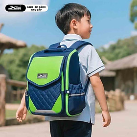 Ba Lô Chống Gù Đi Học Giá Rẻ Xbags XB3108 Chống Nước, Ngăn Chính Mở 180 Độ, Màu Xanh Lá Năng Động XB3108!