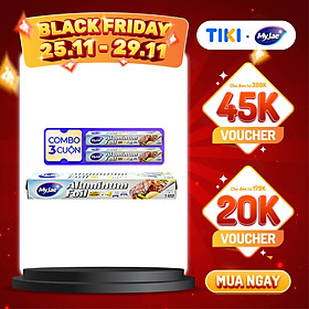 Mua Combo 3 Hộp Giấy Bạc Màng Nhôm MyJae Đài Loan Để Bảo Quản  Nướng Thức Ăn  Bọc Thực Phẩm 30cm x 14m