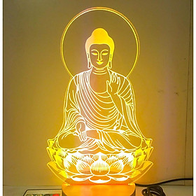 Mua Đèn Phật Thích Ca 16 màu cao 22cm