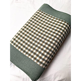 Mua GỐI CAO SU NON NGƯỜI LỚN TẶNG KÈM VỎ GỐI ĐŨI 50X30X9cm - Chống mỏi vai gáy